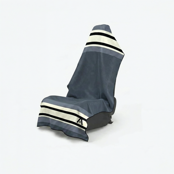 Zip Pocket Car Seat Towel - Alloy