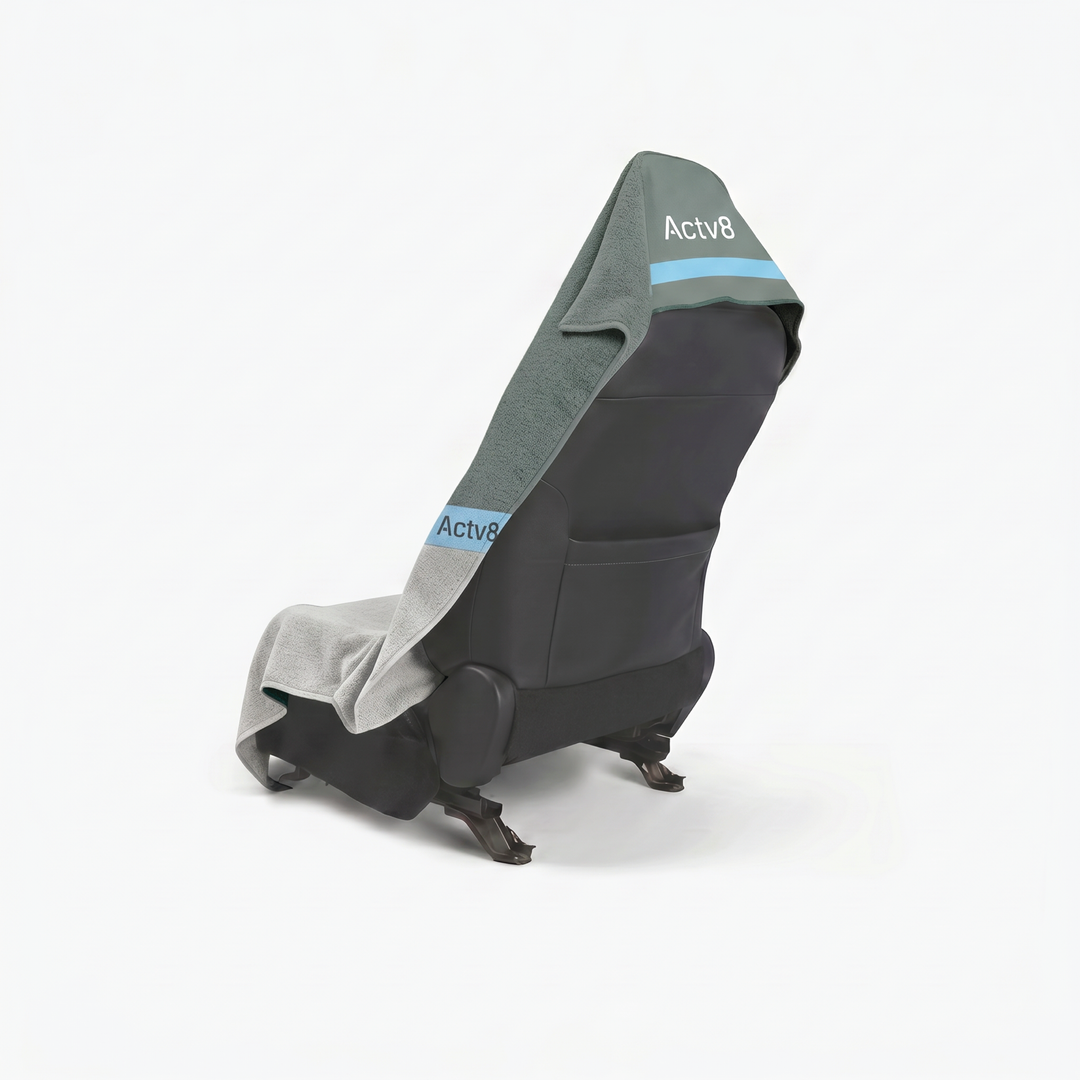 Arctic zipped car seat cover towel — back #style_arctic