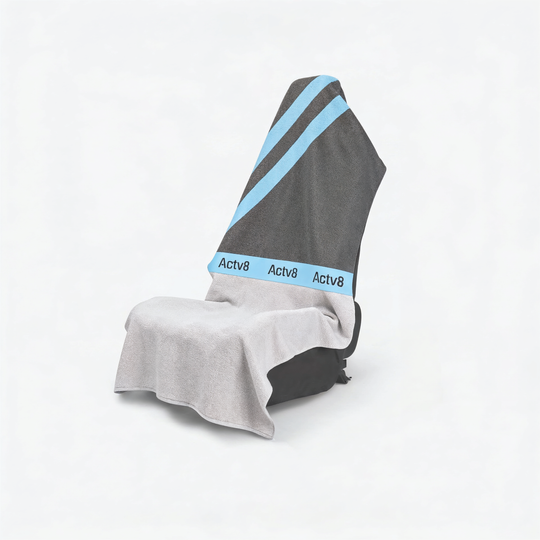 Arctic zipped car seat cover towel — front #style_arctic