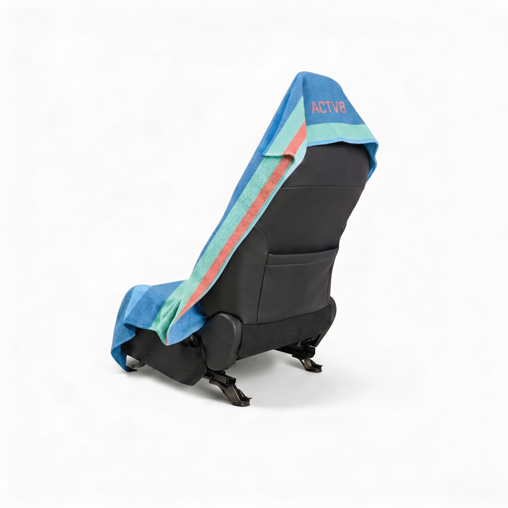 EURO zip pocket car seat towel - back