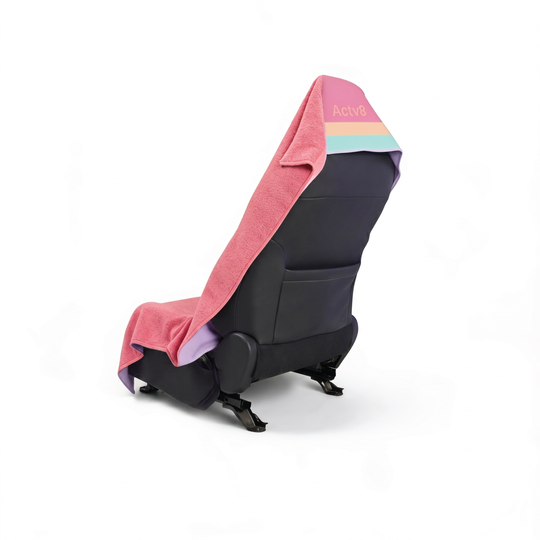 Issy zipped car seat cover towel — back #style_issy