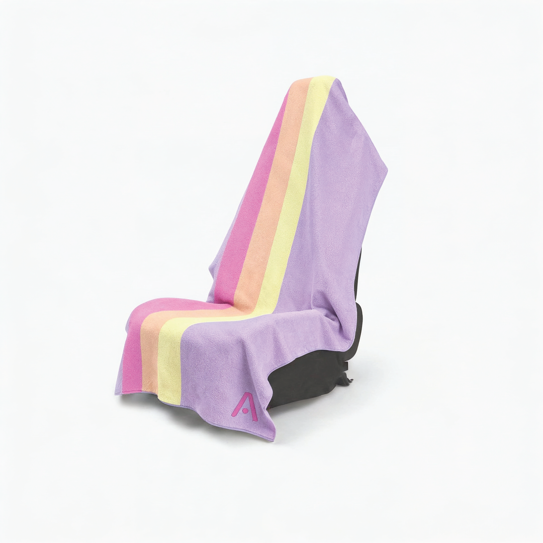 LILA zip pocket car seat towel - front