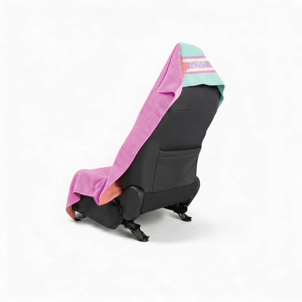 LILY zip pocket car seat towel - back