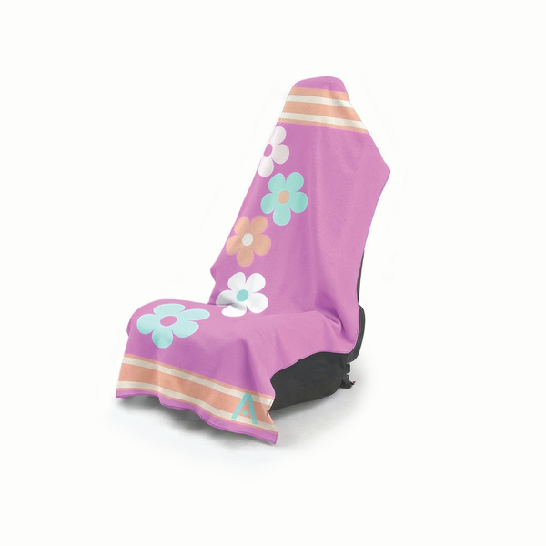 Zip Pocket Car Seat Towel - Lily