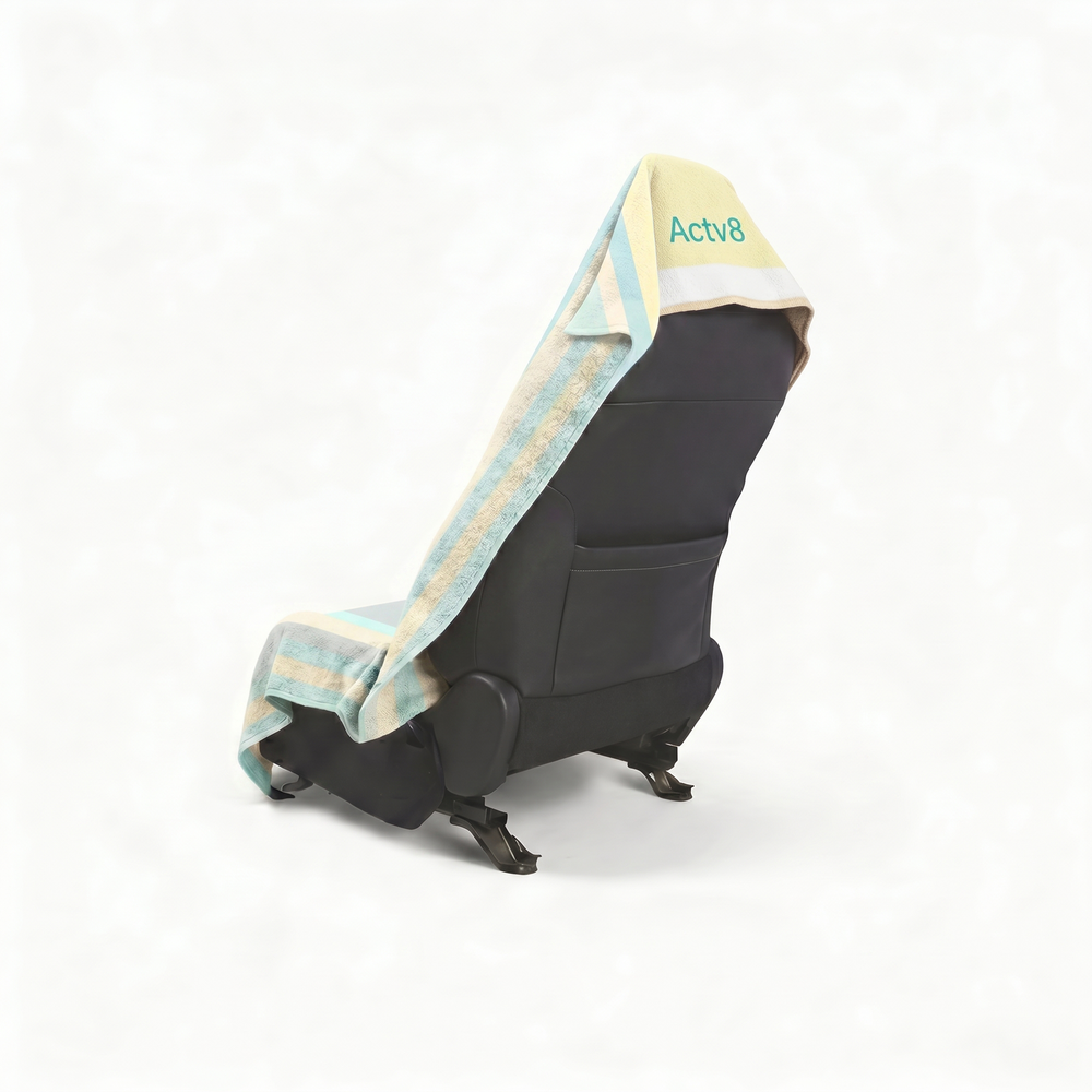 SONDER zip pocket car seat towel - back