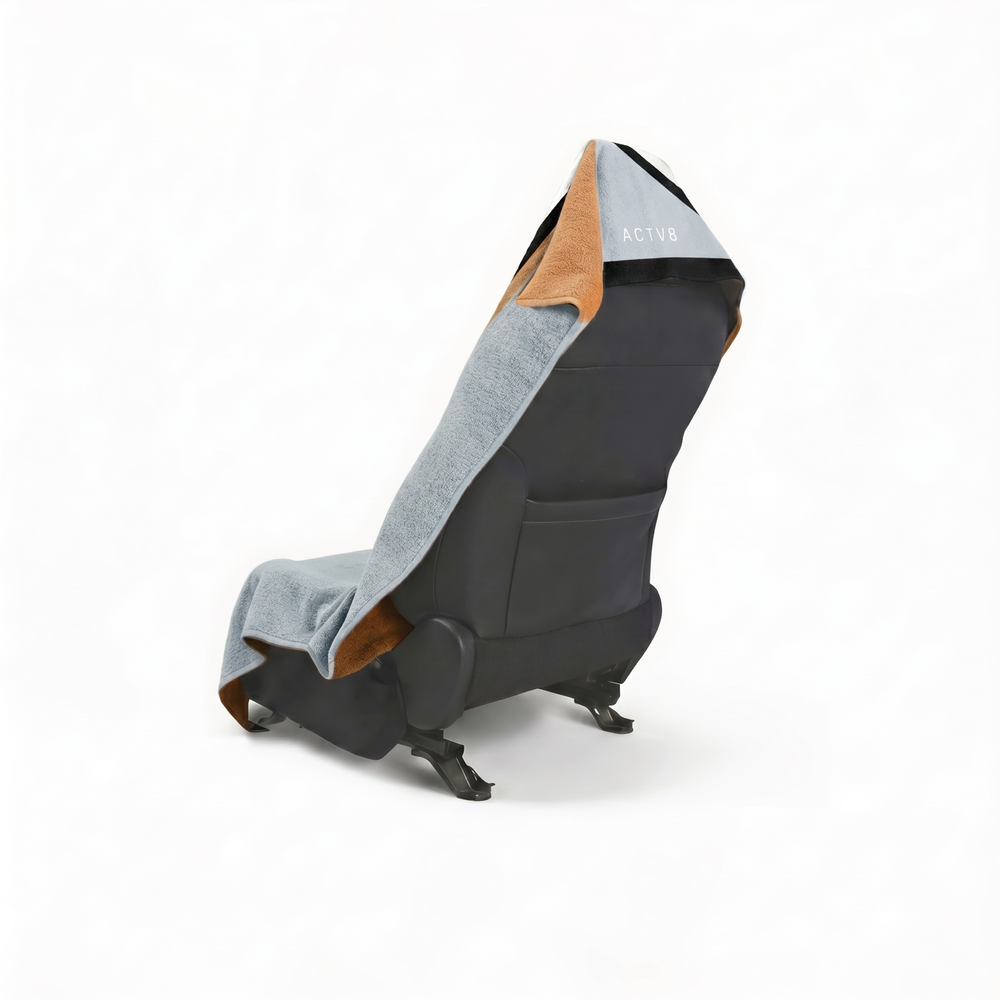 URBAN zip pocket car seat towel - back