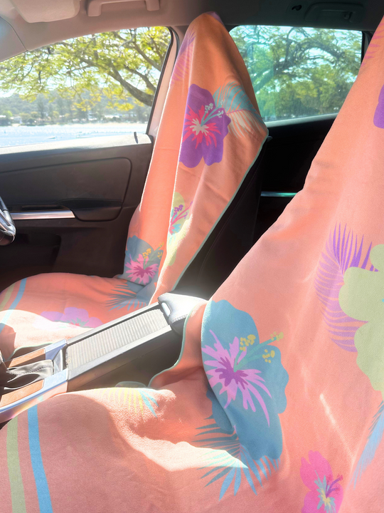 The Lani Car Seat Towel with Zipped Pocket | Protect Your Car & Gym Seats