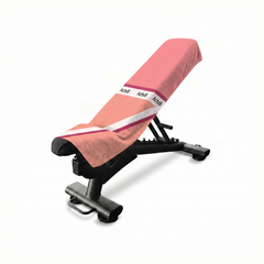 Gambol gym towel on bench — product mockup #style_gambol