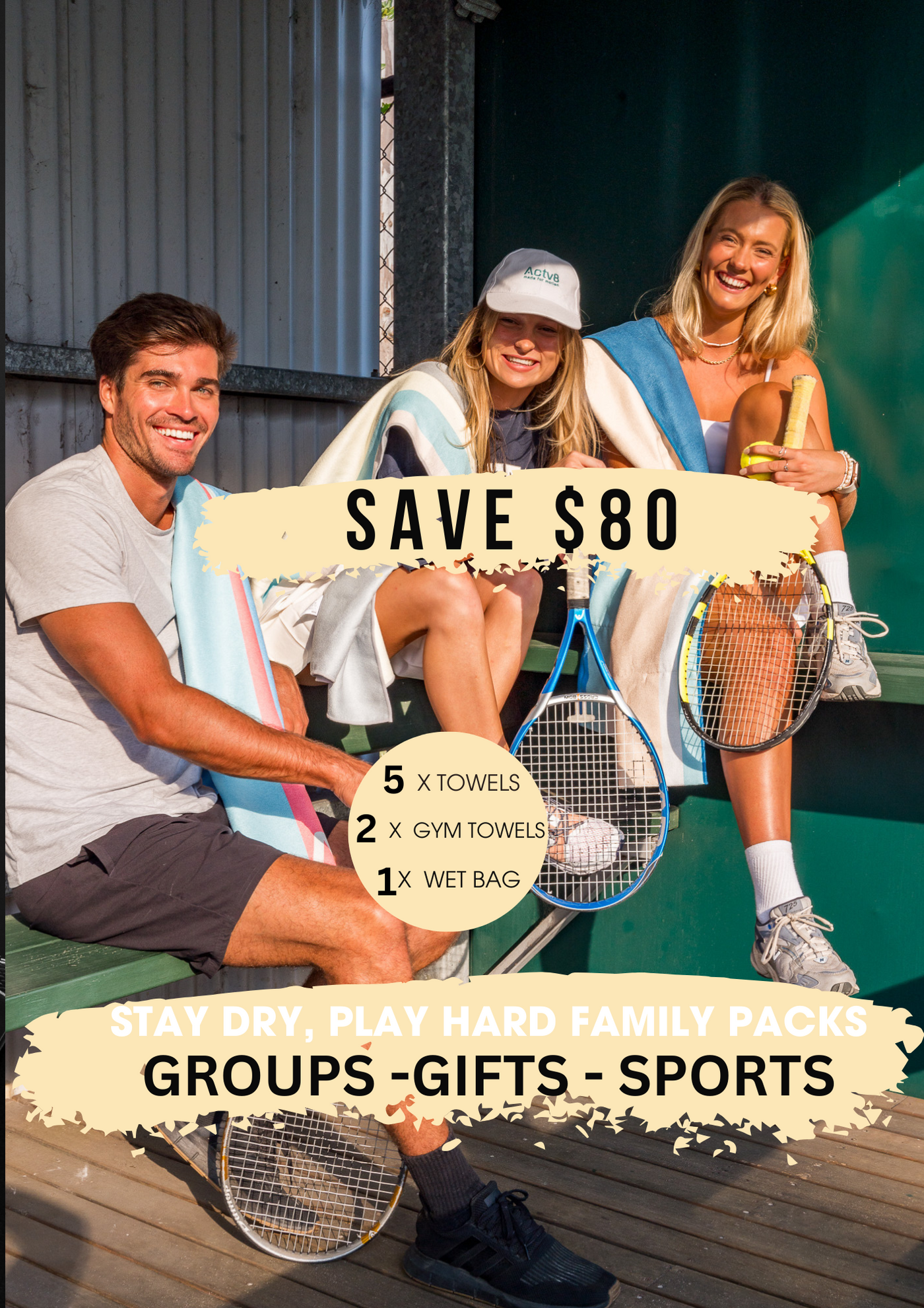 STAY DRY, PLAY HARD FAMILY PACKS: SAVE $80 now: $440